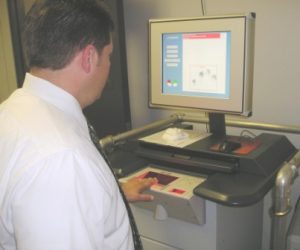 Livescan fingerprint machine