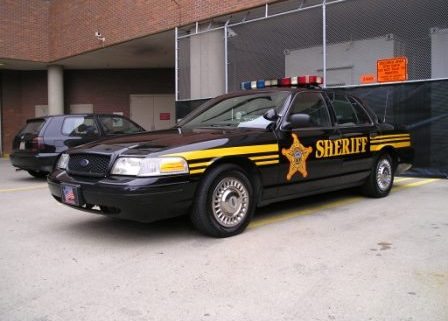 Deputies patrol car