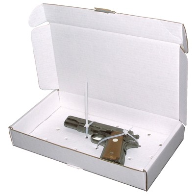 Cardboard evidence box used for packaging firearm - Sirchie product