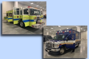 Displays and demos at the 2022 Writers' Police academy